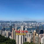 Victoria Peak with a body of water in the background