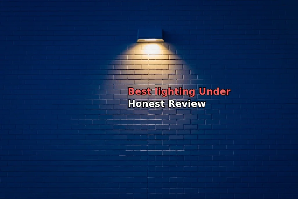 wall lamp turned on on wall