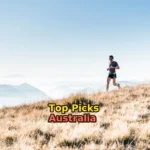 man running on the mountain