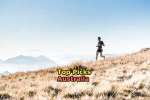 man running on the mountain