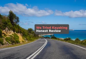 curved road near cliff