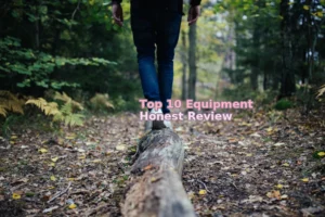 man walking on forest