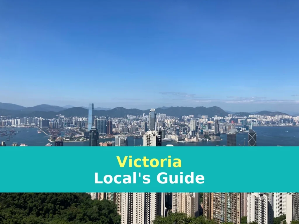 Victoria Peak with a body of water in the background