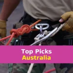 a man holding a rope and a pair of scissors
